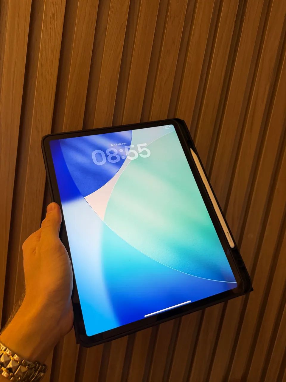 iPad AIR M2 128GB 13 polegadas + Pencil Pro SEMINOVO  - Foto 5