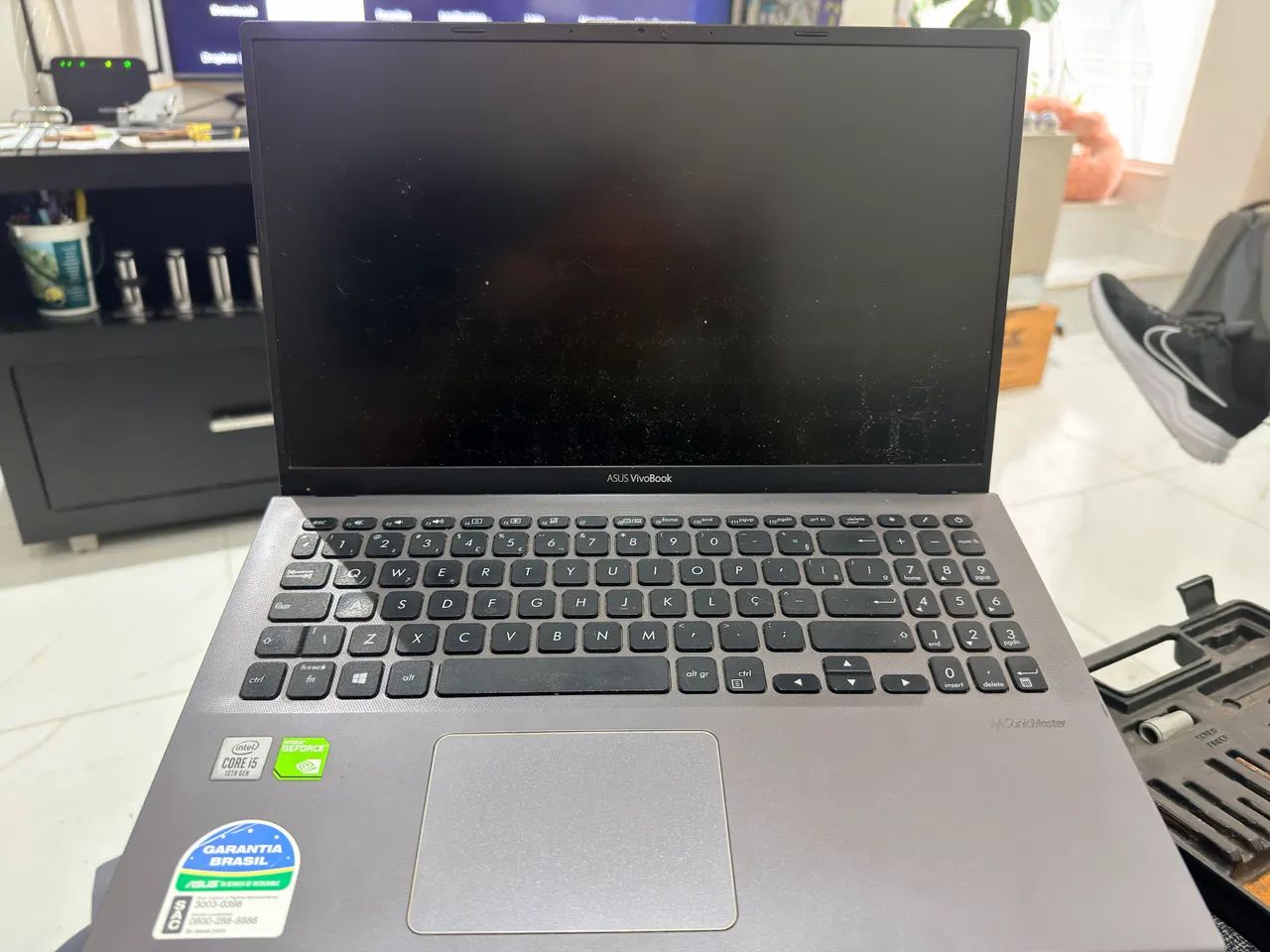 Notebook ASUS x512fb Intel i5, 8GB memória, placa GeForce (para peças) - Foto 4