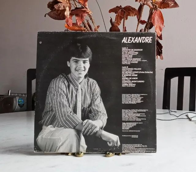 raro lp vinil - alexandre - distante da saudade (1989) - Foto 3
