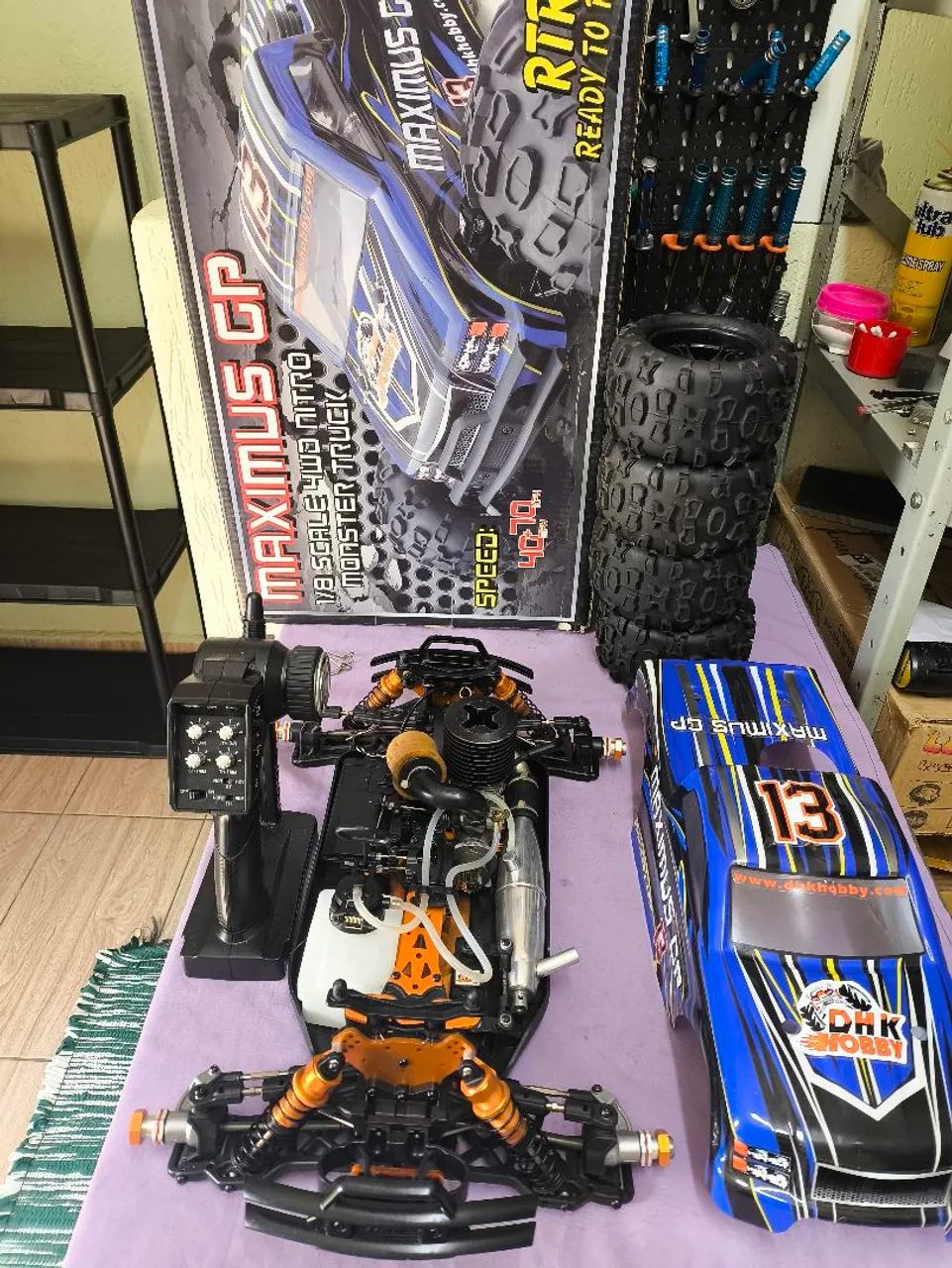 Automodelo Monstro Nitro 1/8: DHK Maximus GP 4WD  - Foto 2