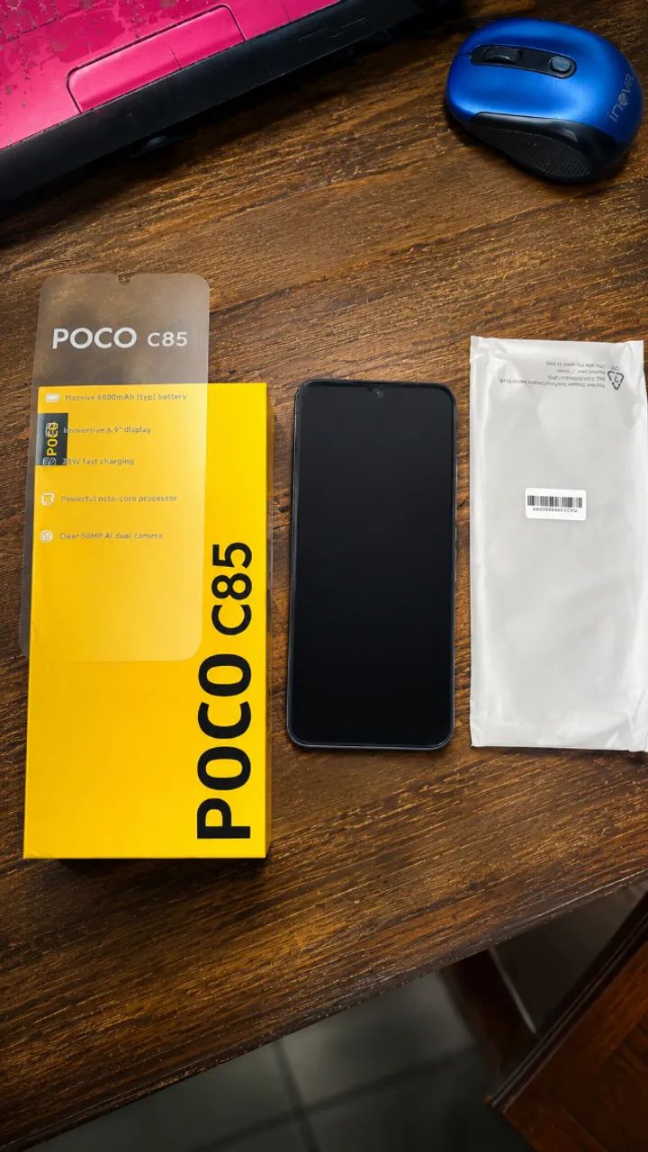 Celular POCO C85 256gb 8ram 4g Nfc Global + Pelicula E Capa Cor Green - Foto 2