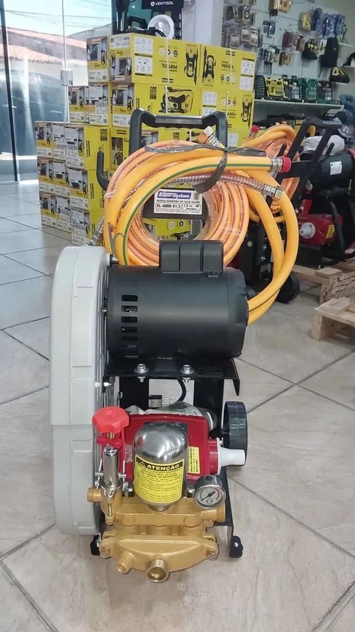 Lavadora Lava jato Motor 1.5hp c/ 10m de Mangueira Eletroplas - Foto 2