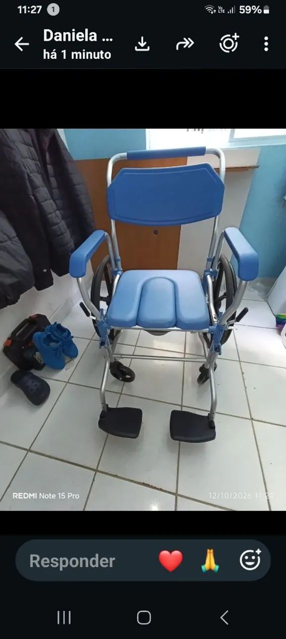 Cadeira de Roda de Banho - Foto 4
