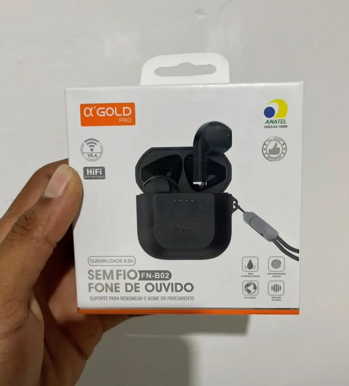 Fone Bluetooth Alpha Gold Pro