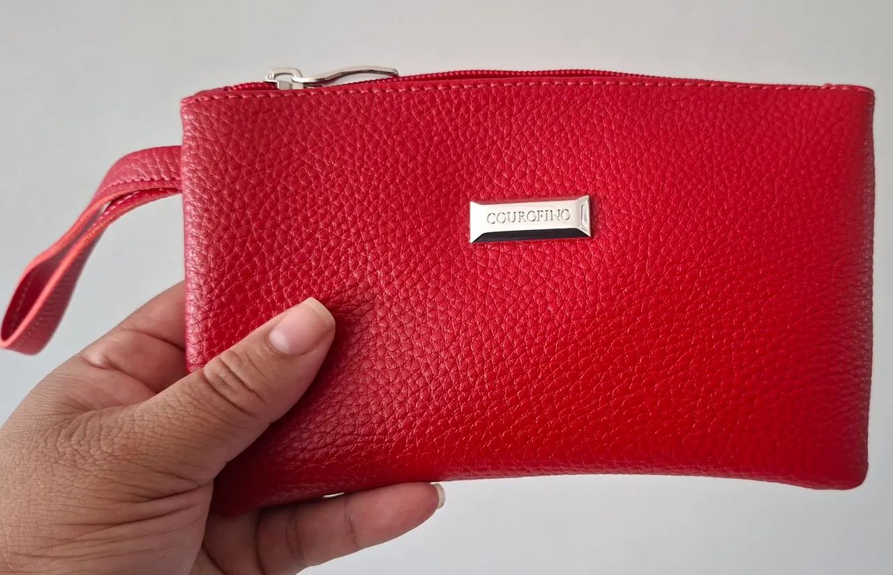 Bolsa de Mão - Couro Fino - Foto 3
