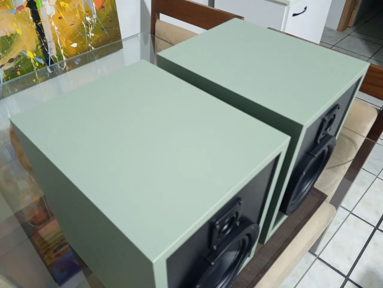 Par de caixas de som MDF 15mm 100w RMS novas  - Foto 4