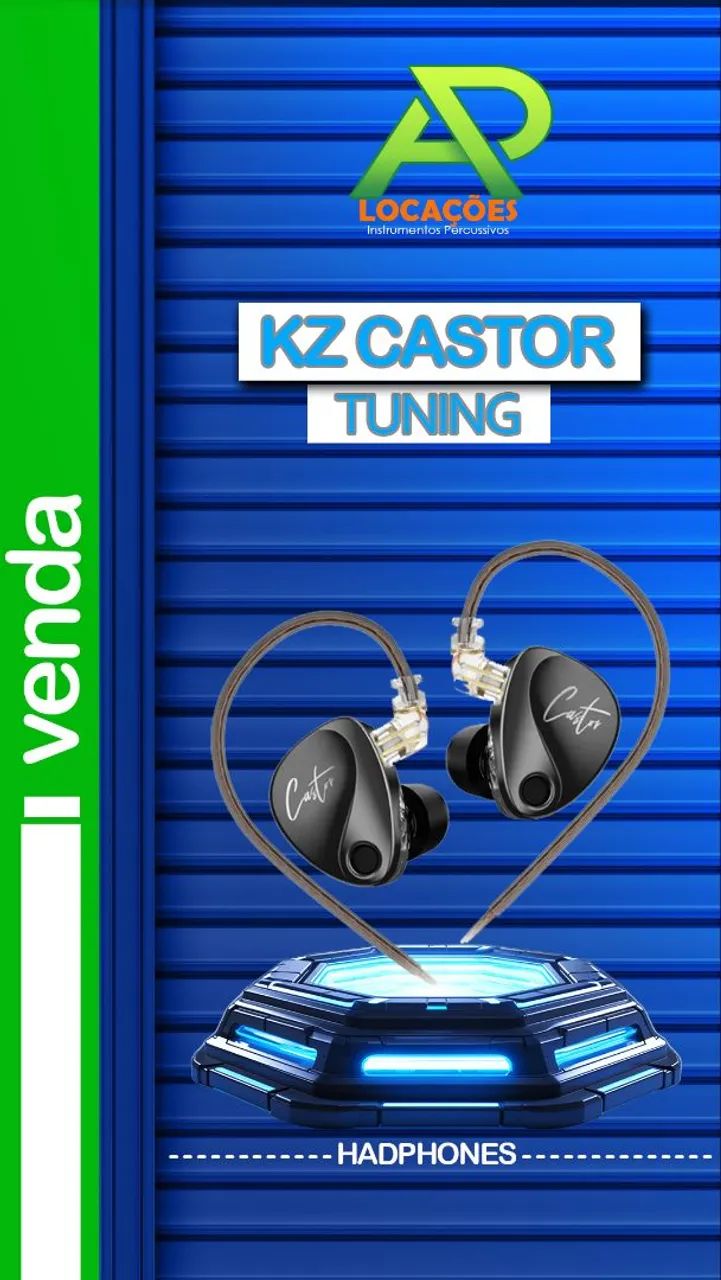 Fone de ouvido kz Castor tuning - Foto 2