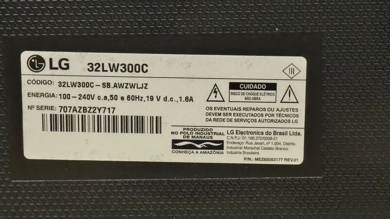TV LG 32 polegadas modelo 32LW300C com cabos para repasse - Foto 3