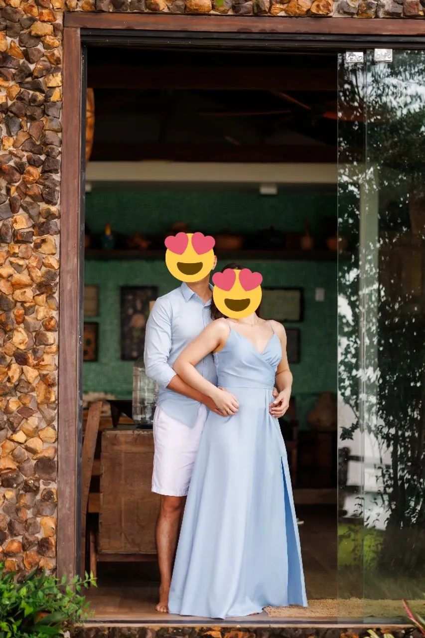 Vestido longo azul  - Foto 4