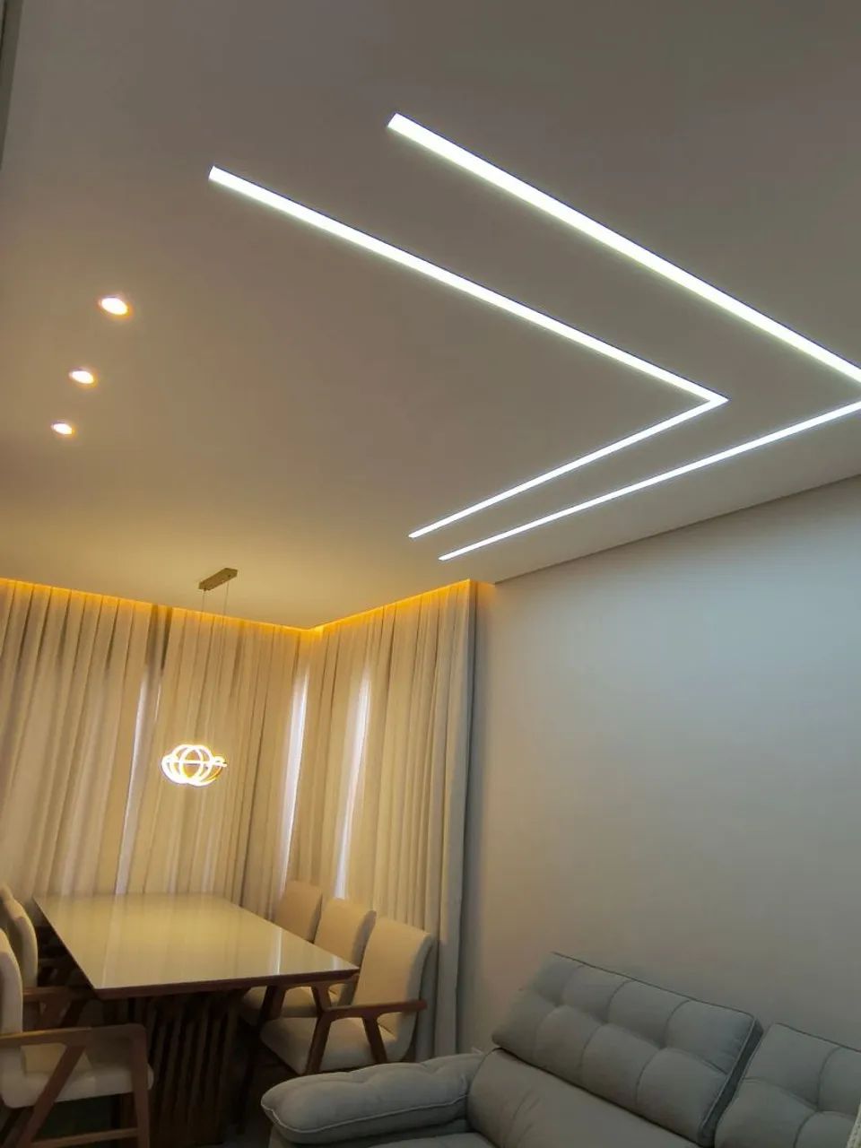 Forro e divisórias em Drywall. Pintora e iluminação  - Foto 3