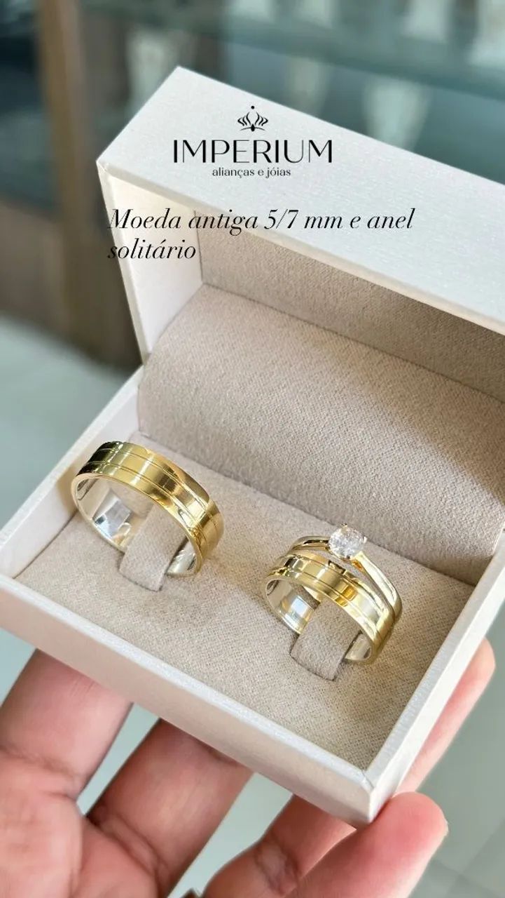Alianças personalizada em moeda - Foto 2