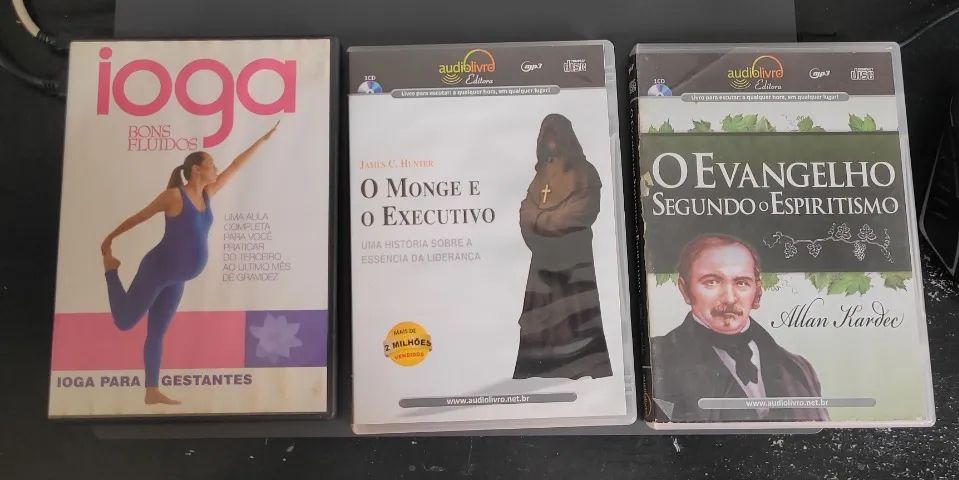 Lote DVD e Audios Livros