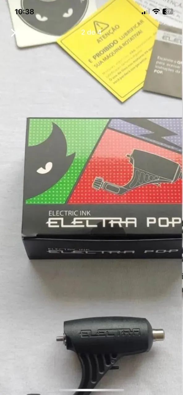 Máquina de tatuagem: Fonte PS MINI POP ELETRIC INK  Máquina Rotativa ELETRIC INK - Foto 2