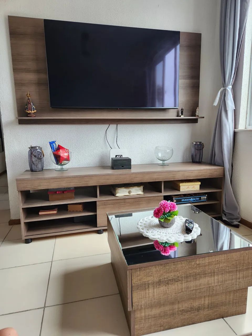 Kit: Painel + Rack + Mesa de centro 64985891239171121