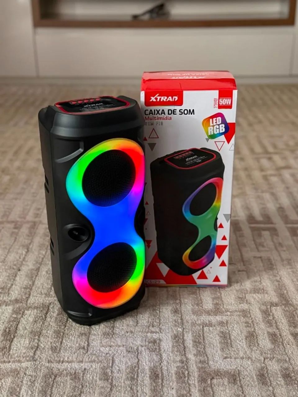 Caixa de Som Bluetooth Potente Xtrad CS-29 50W - Estado de Nova - Foto 2
