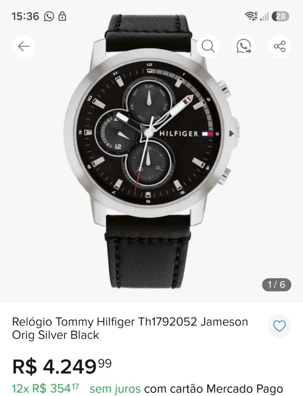 OPORTUNIDADE - Relógio Cronógrafo Tommy Hilfiger - Foto 3
