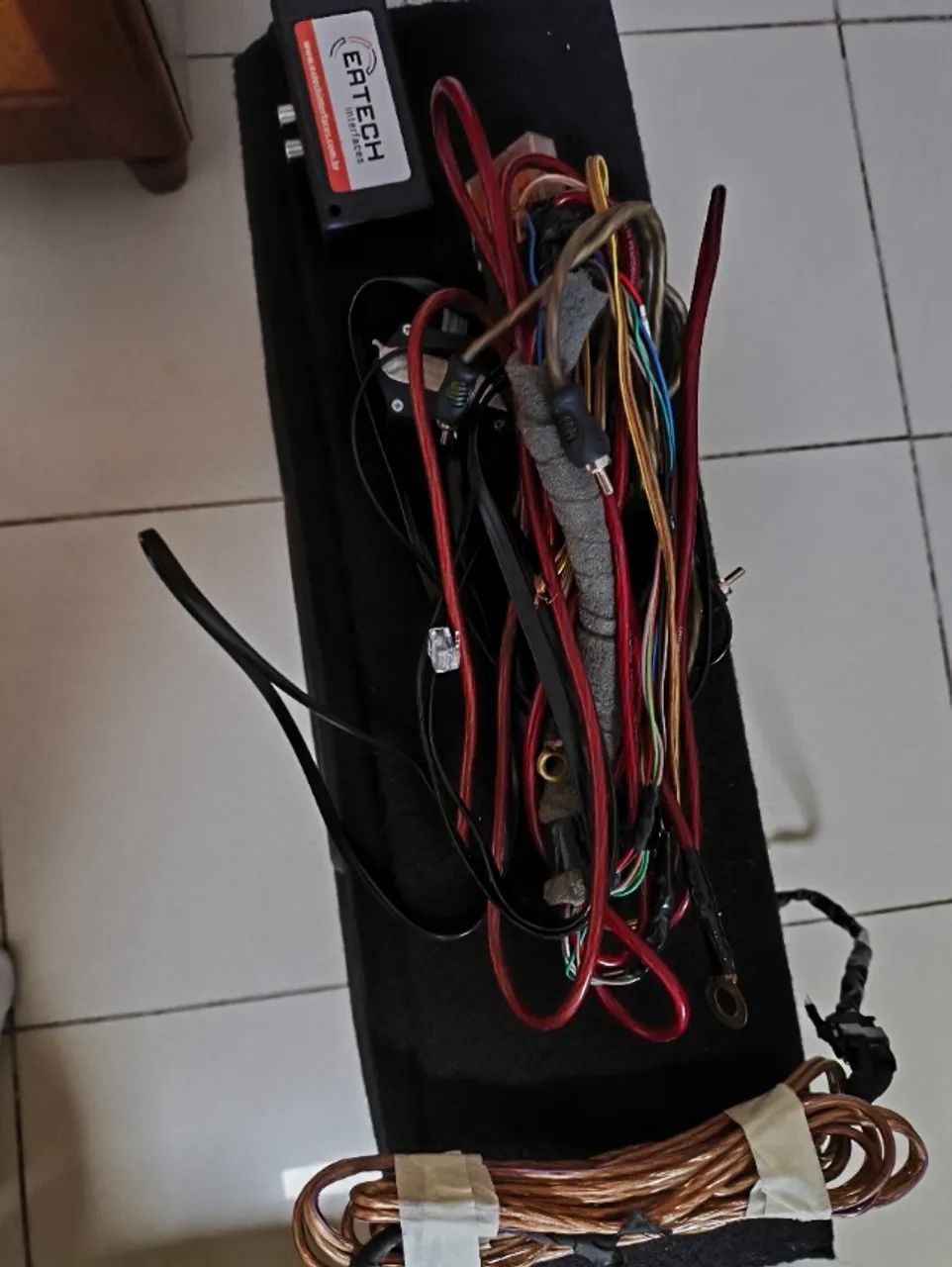 Kit Som Automotivo Completo - Subwoofer + Módulo Falcon + Cabos + Interface - Foto 3