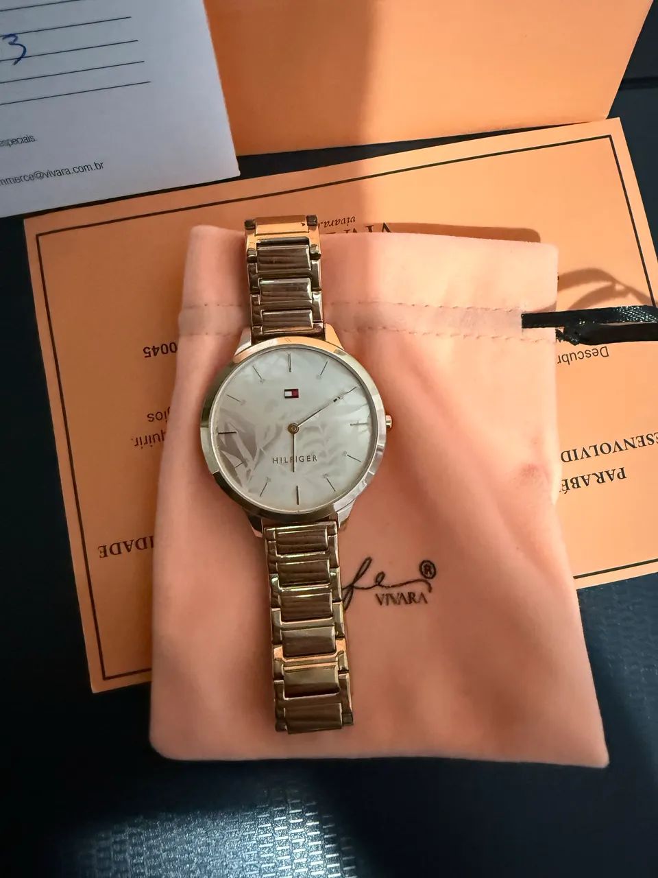 relógio tommy hilfiger feminino rose