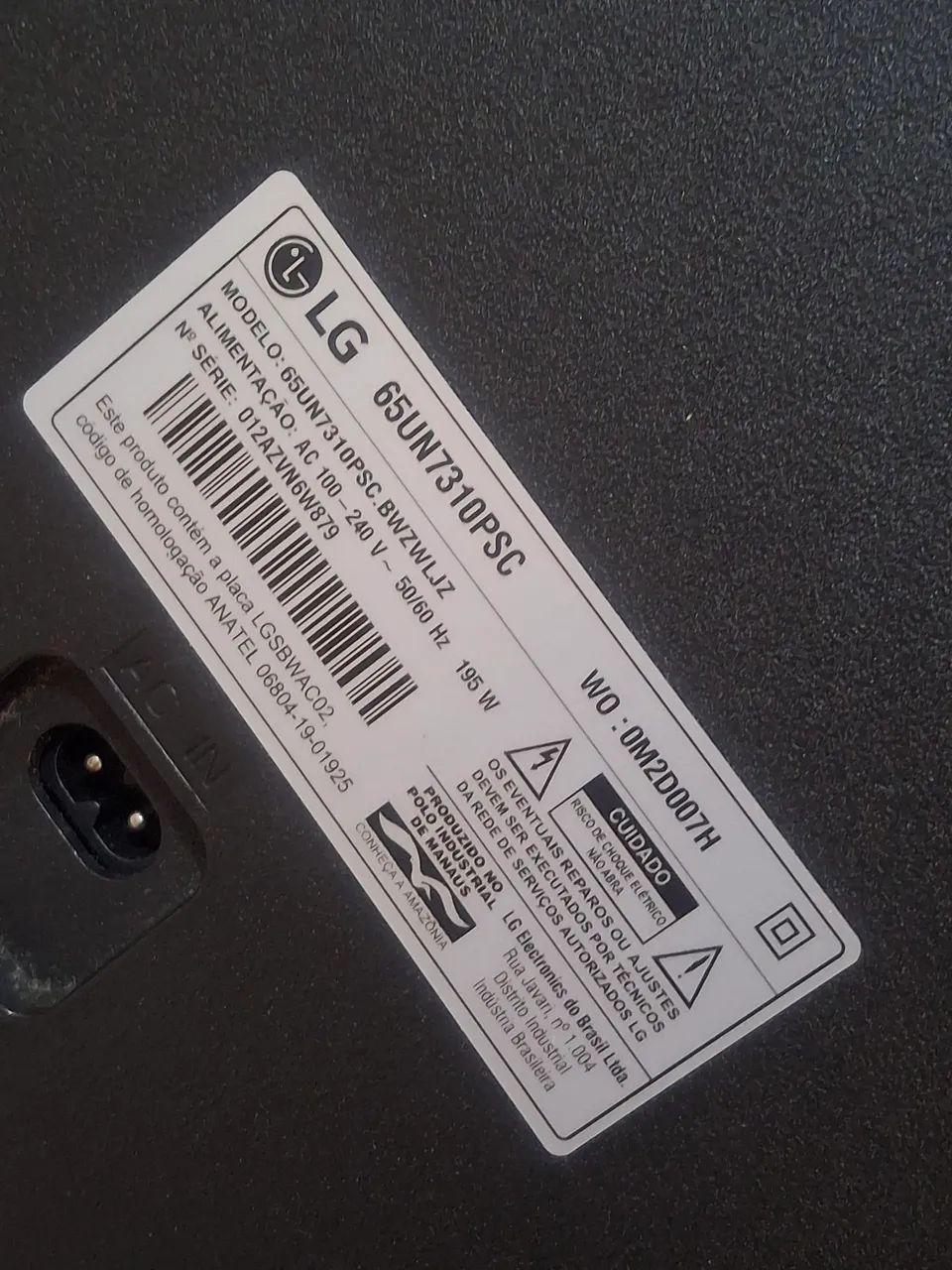 Vendo TV 65 polegadas Retirada de peças * - Foto 2