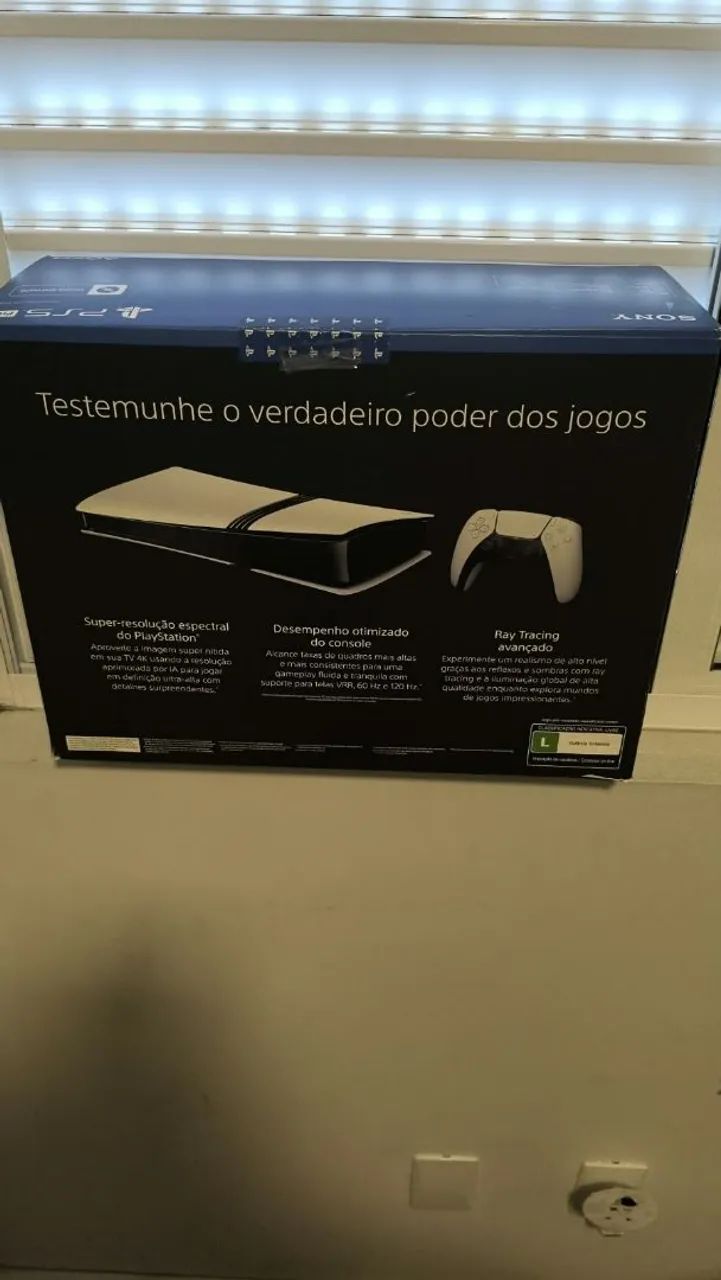 Ps5 pro com leitor e controle com upgrade de bateria. - Foto 5