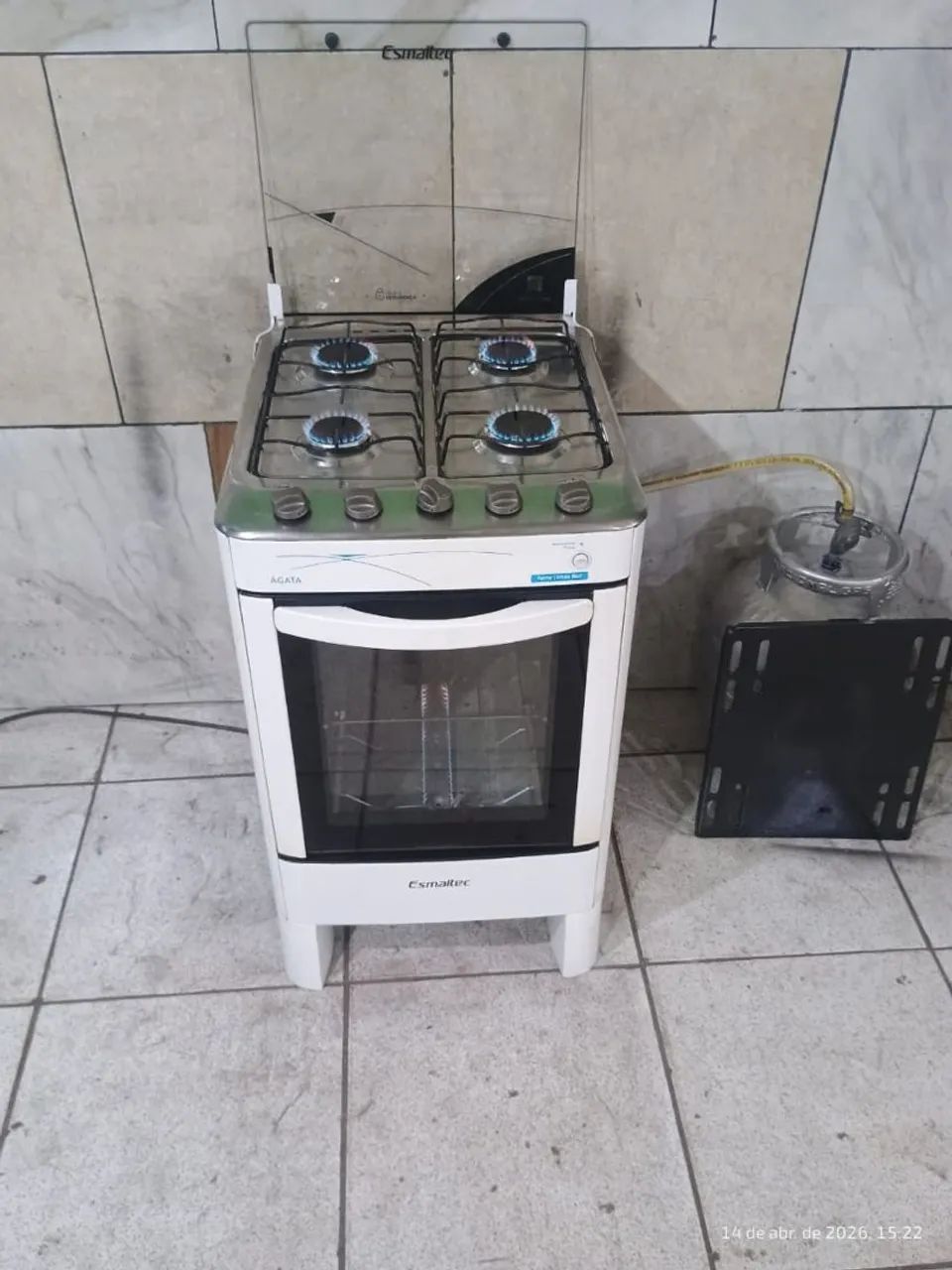 Fogão Esmaltec 4 bocas automático 