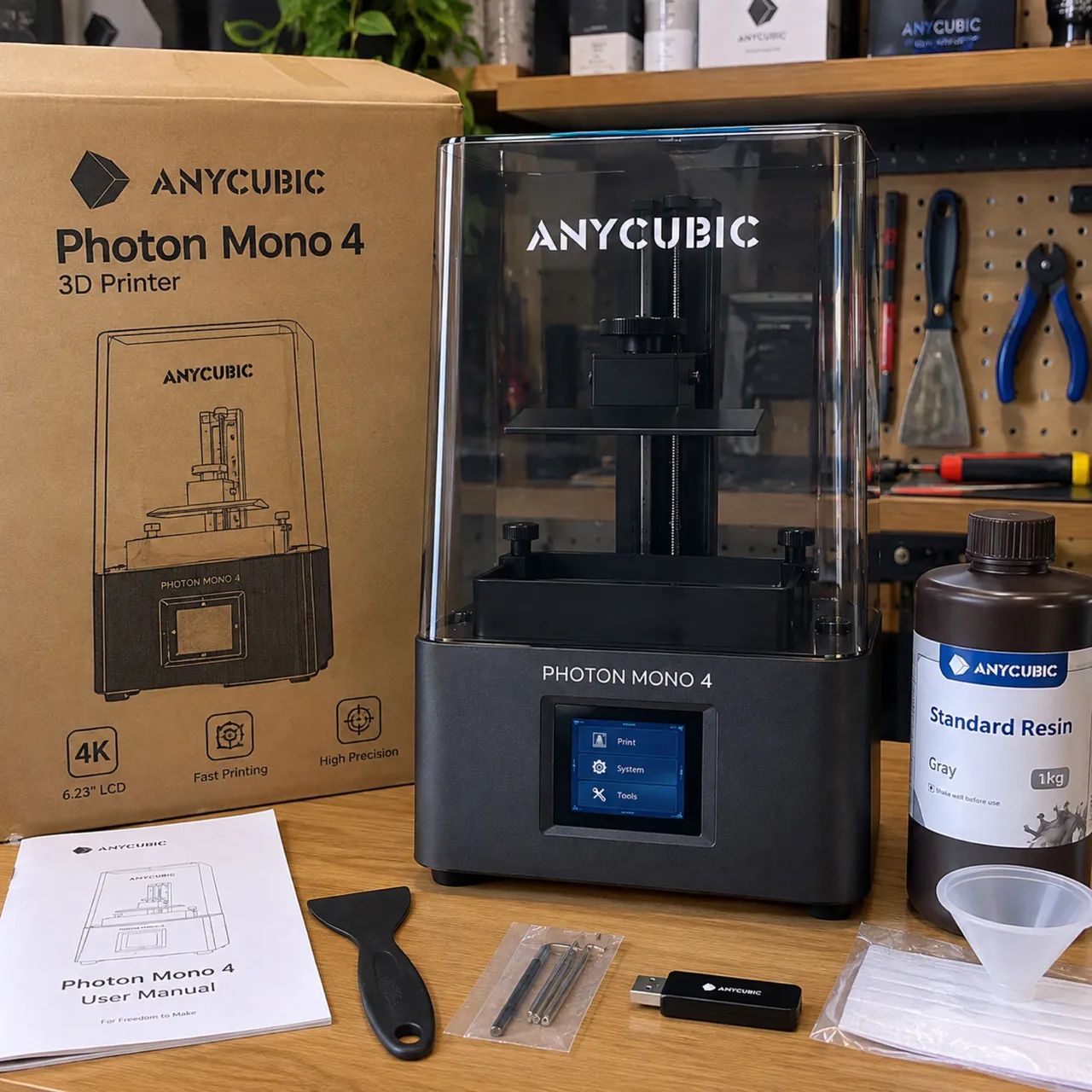Impressora 3D resina anycubic Photon mono 4