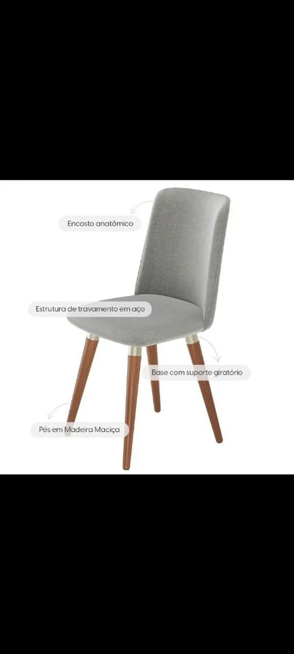 4 cadeira giratória de mesa