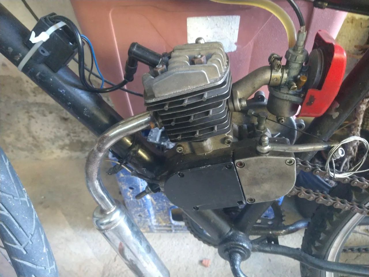Bicicleta motorizada 80cc - Foto 2