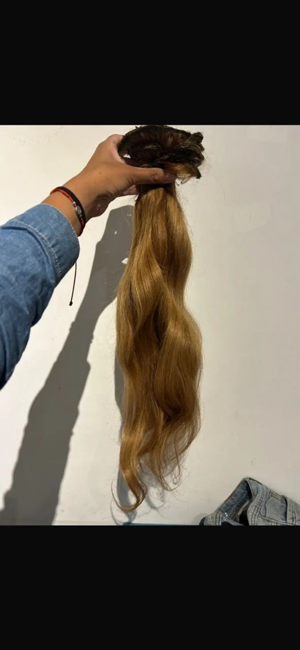 Cabelo humano loiro dourado  - Foto 3