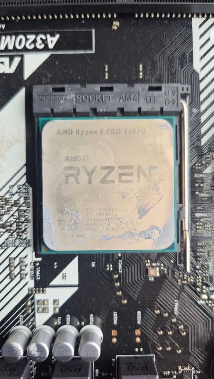 Kit placa mãe A320M Asrock + Ryzen 5 4650G - Foto 4