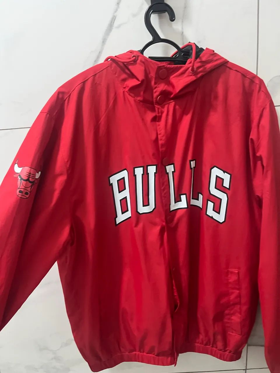 BLUSA CORTA VENTO DE BASQUETE DA BULLS , M - Foto 4