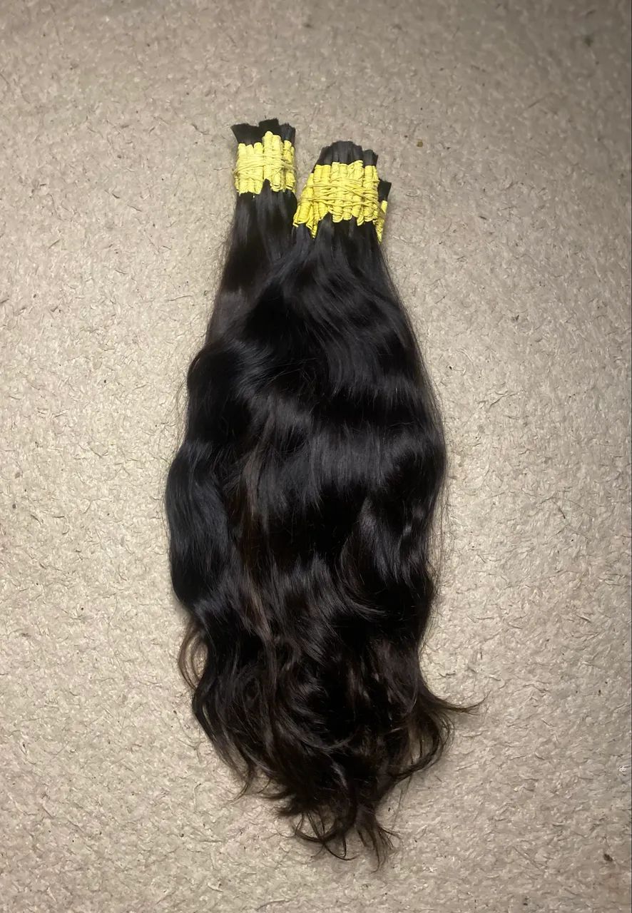 Cabelo Brasileiro do sul 1kg - 60cm - castanho médio  - Foto 2