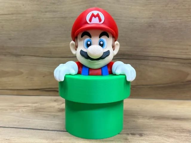 Decoração Gamer Super Mario no cano