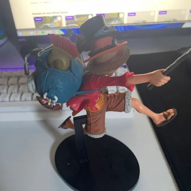 Boneco Action Figure - Luffy: Chapéu de Luffy, Ace e Sabo - Foto 3