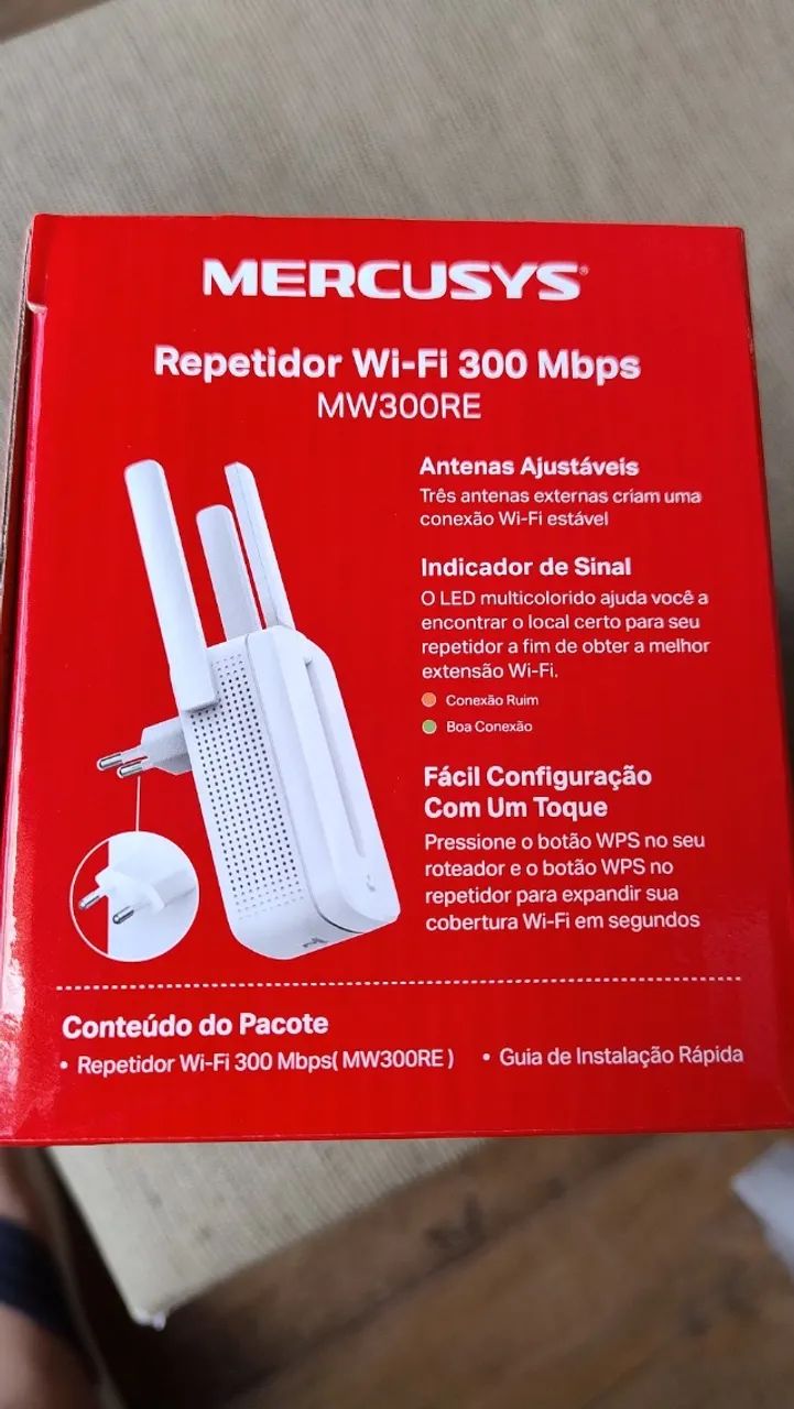 Repetidor Wi-Fi Mercusys 300Mbps MW300RE - Foto 3