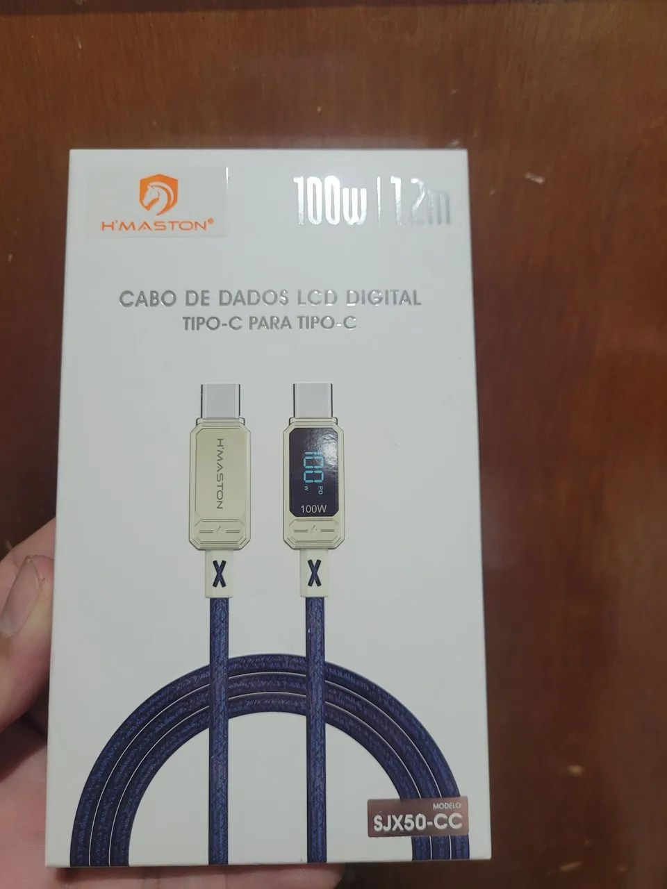 Cabo de carga turbo com display de potência 