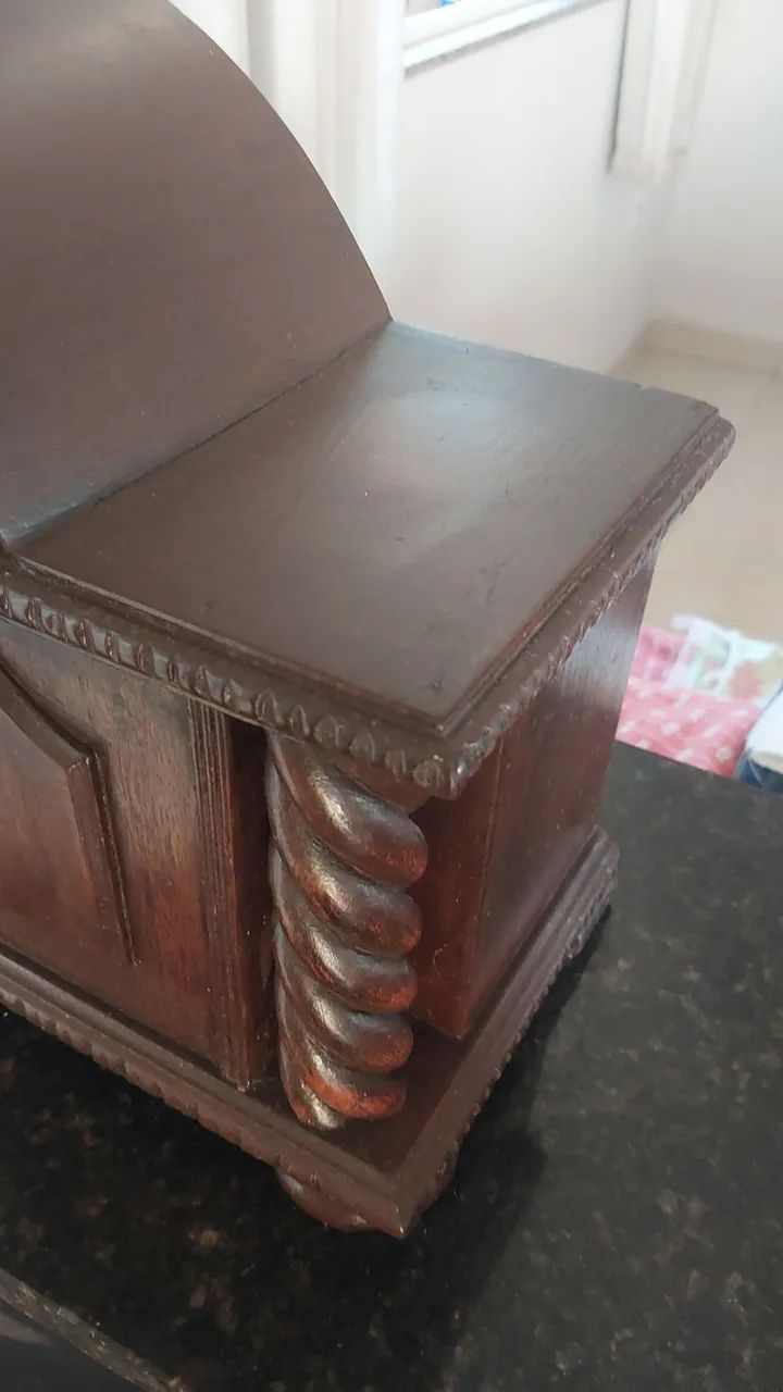 Relógio corrilhão de mesa, com pêndulo - Foto 3