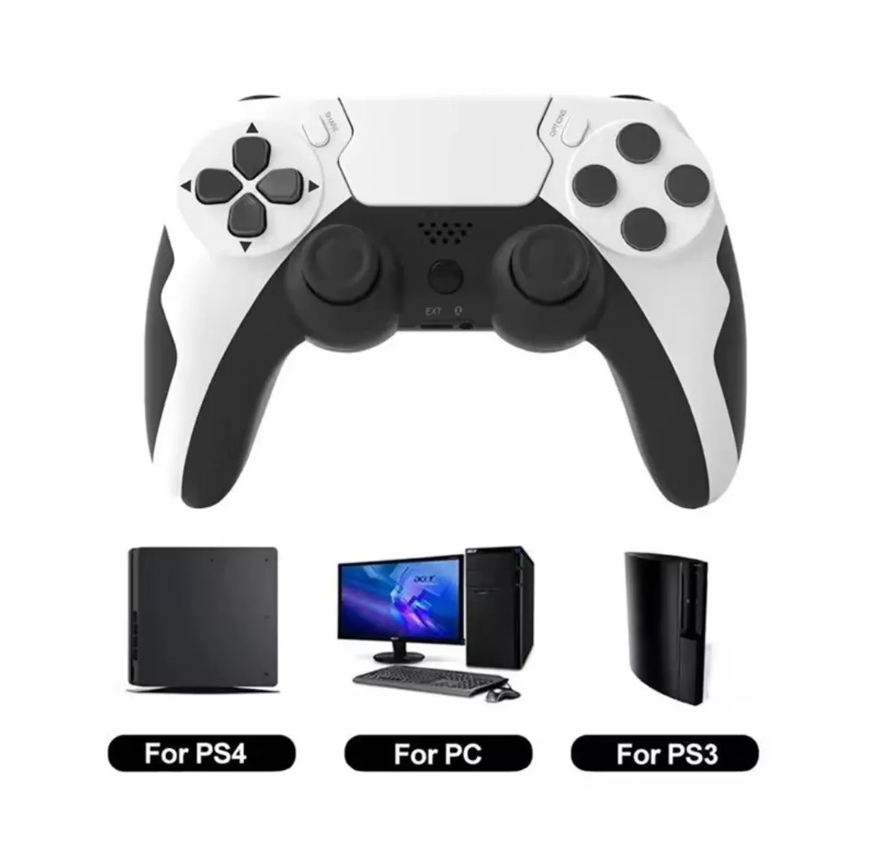 Controle Joystick Bluetooth Ps3 PS4 Pc Android Vibração dupla Sorocaba!!! - Foto 3
