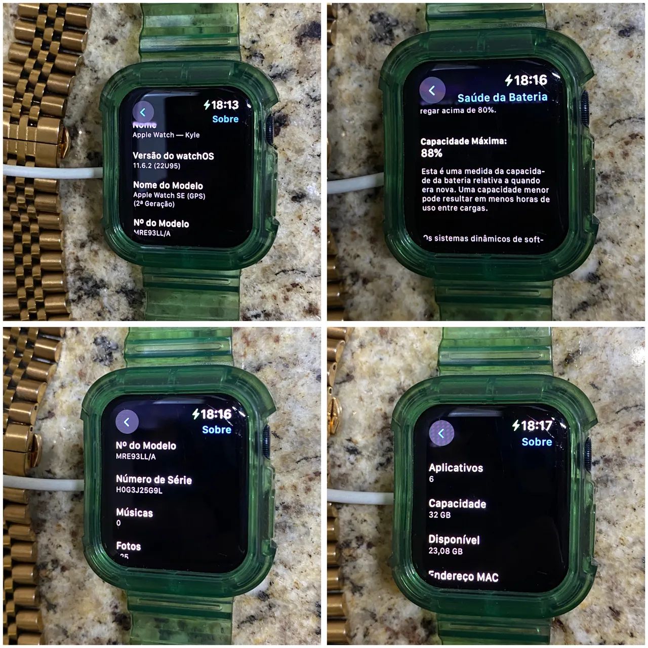 Apple Watch SE 2 (2ª Geração) 44mm - Midnight - Foto 4