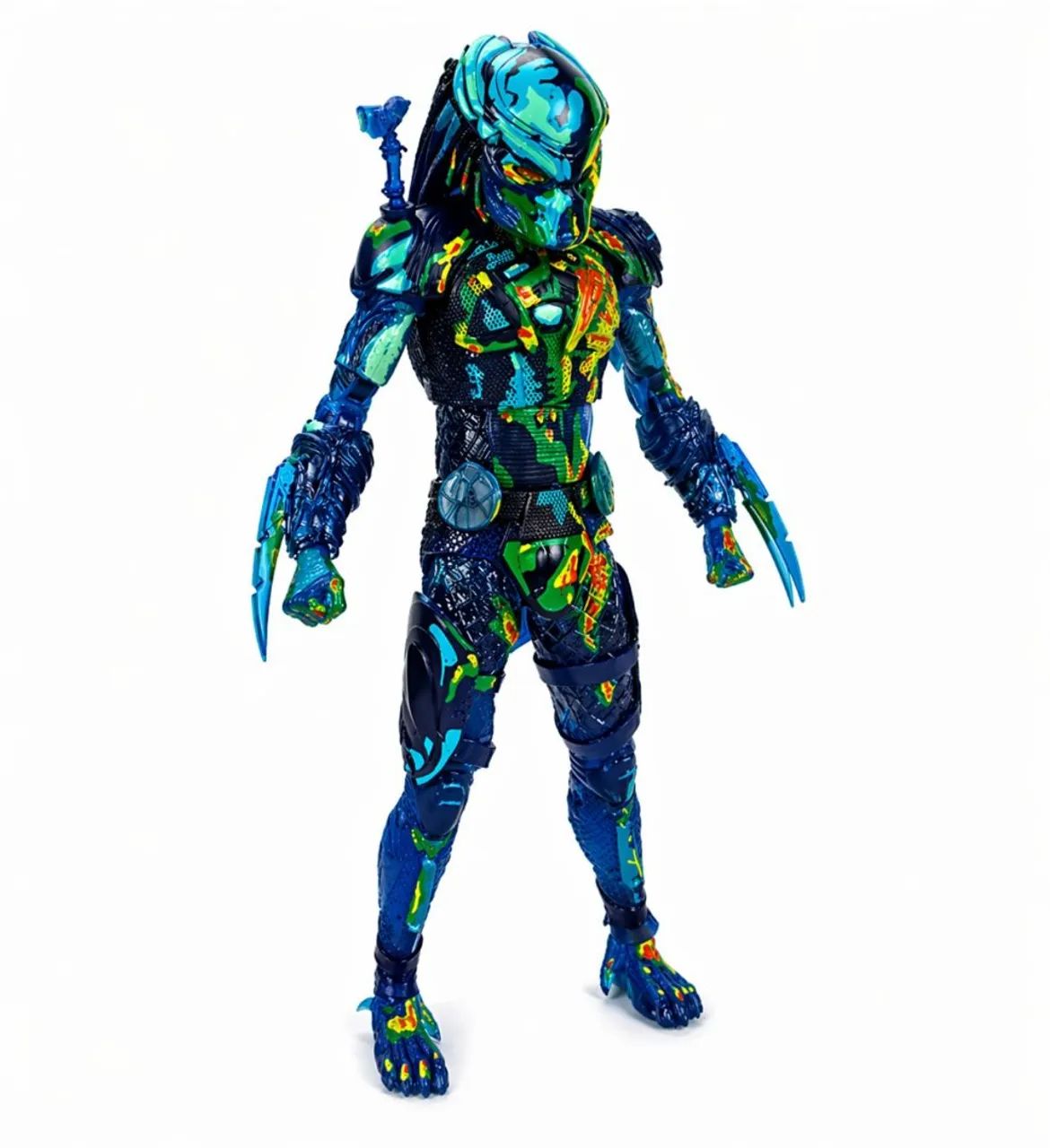 Boneco articulado Action Figure Predador Thermal Vision Fugitive Predator Neca - Foto 5