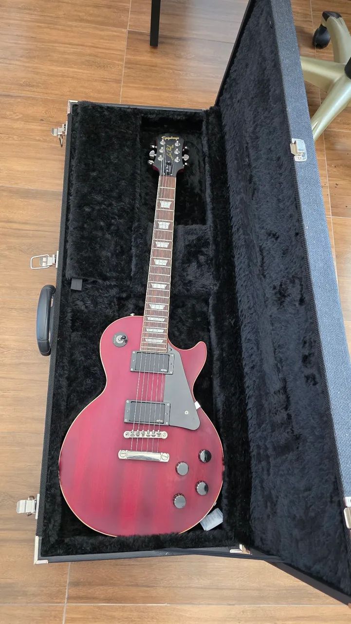 ABAIXOU! Epiphone Les Paul Standard - Captadores EMG Zakk Wylde - Com Hard Case