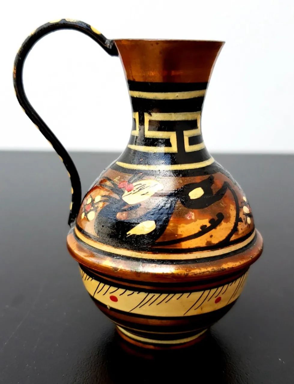 Vaso de Cobre Vintage Feito à Mão - Grécia