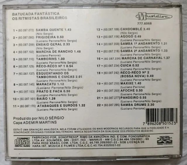 CD Batucada fantástica - Os ritmistas brasileiros - Foto 2