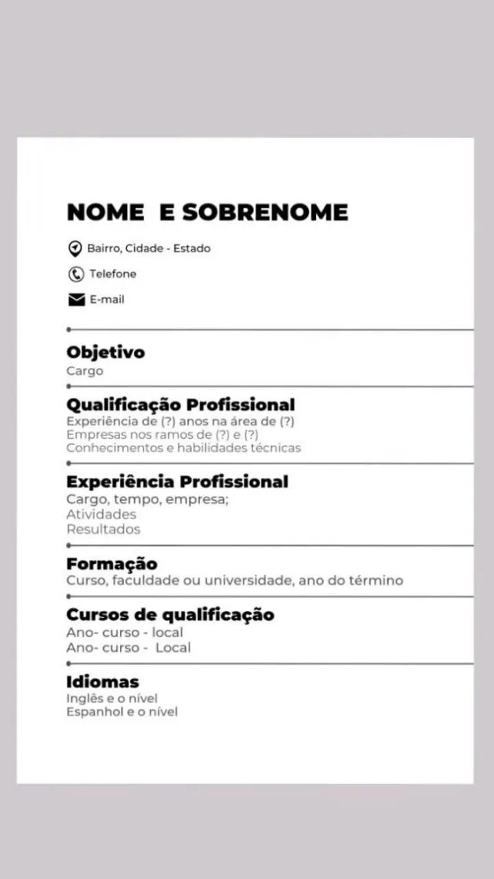 Serviço de Criação e Montagem de Currículo em PDF - Foto 4