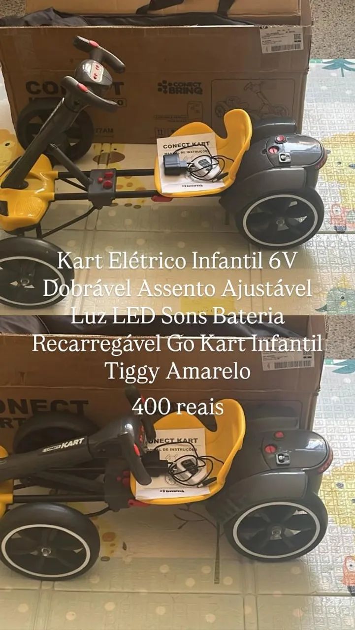 Kart elétrico infantil 