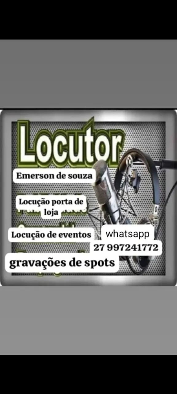 Locutor de portas de lojas é eventos