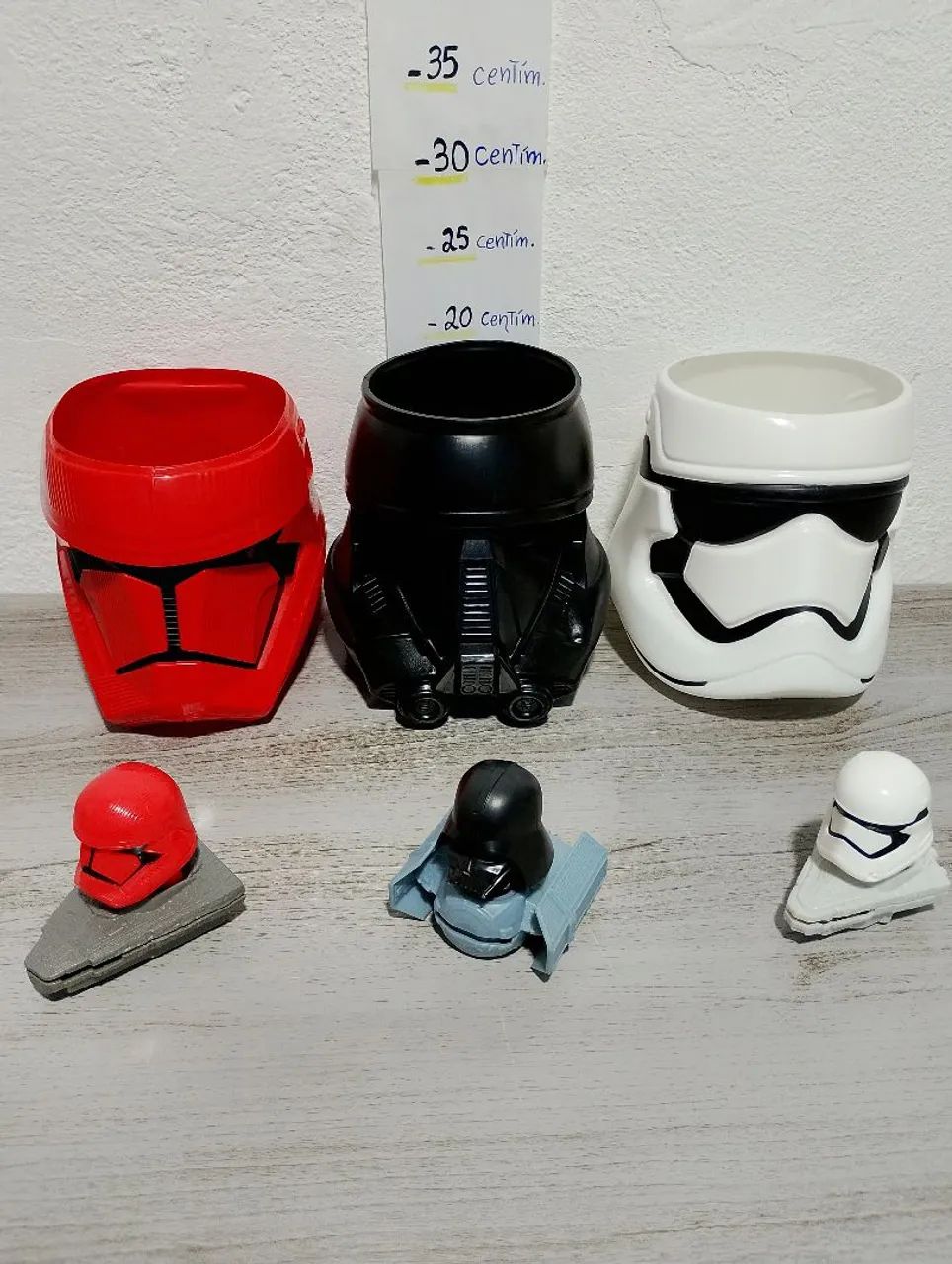Baldes mais miniaturas Star Wars 