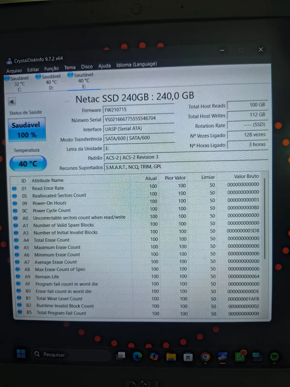 SSD Netac 240Gb + Windows 11  - Foto 4