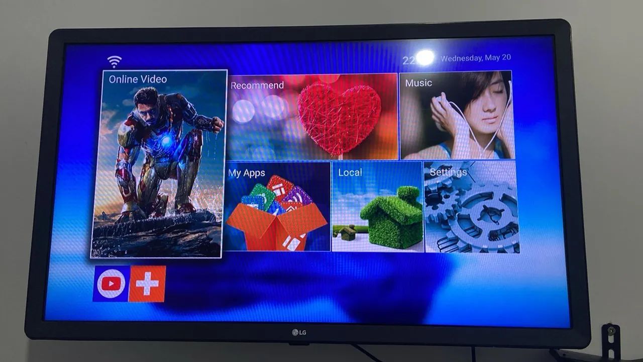 TV LG 32" LED Impecável + Suporte Parede