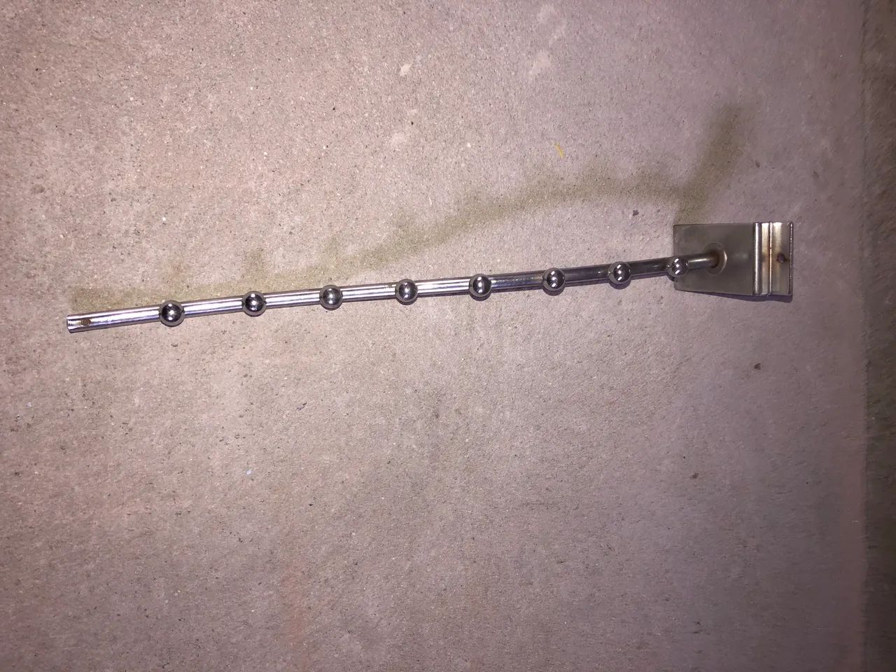 Suporte cabide Cromado para painel canelado  - Foto 2